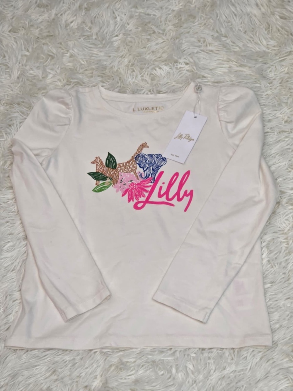 NWT Lilly Pulitzer Mini Jansen Long Sleeve "Endless Animals Summer"